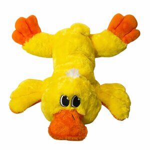2016 Dan Dee Duck Yellow Orange Laying Large Plush Stuffed Animal Toy 30"